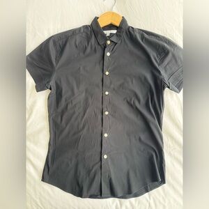 Parke & Ronen Black Casual Button Down Shirt